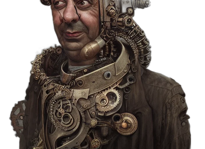 robot, face, mask, staff transparent PNG cut-out
