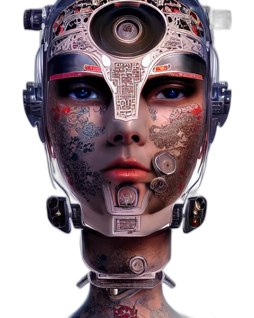robot, mask, face, jewelry transparent PNG cut-out
