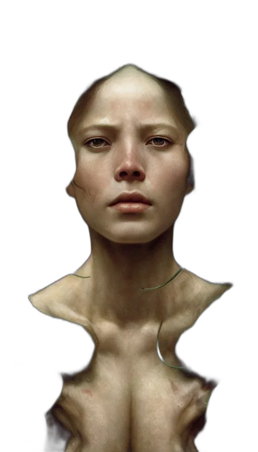 face, mask, robot, creature transparent PNG cut-out
