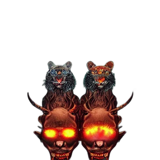 mask, creature, animal, crown transparent PNG cut-out