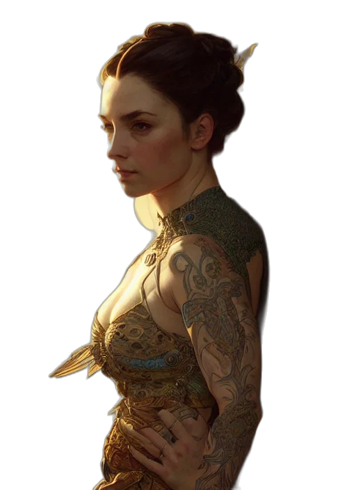 dress, jewelry, crown, dragon transparent PNG cut-out