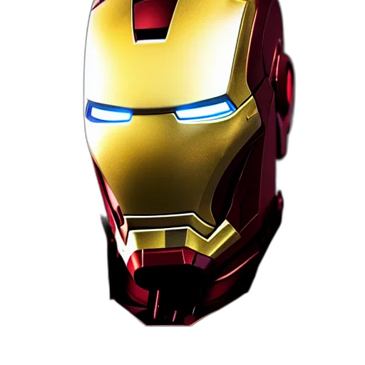 mask, robot, 3d render, comic book art transparent PNG cut-out