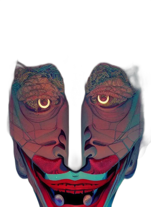 mask, dragon, face, shoes transparent PNG cut-out