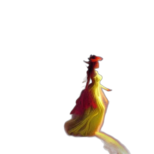 dress, crown, dragon, flower transparent PNG cut-out