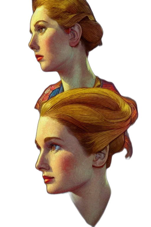 crown, face, mask, hair transparent PNG cut-out
