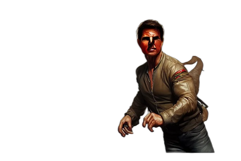 jacket, creature, staff, concept art transparent PNG cut-out