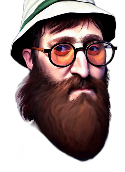 hat, face, staff, cartoon transparent PNG cut-out