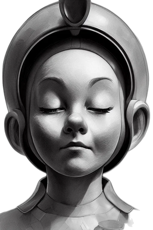 robot, face, mask, concept art transparent PNG cut-out