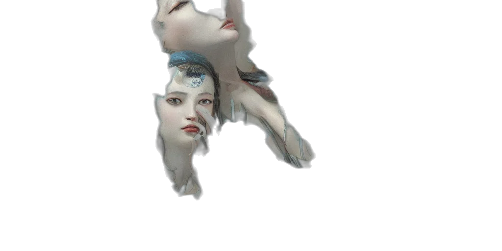 face, mask, robot, creature transparent PNG cut-out