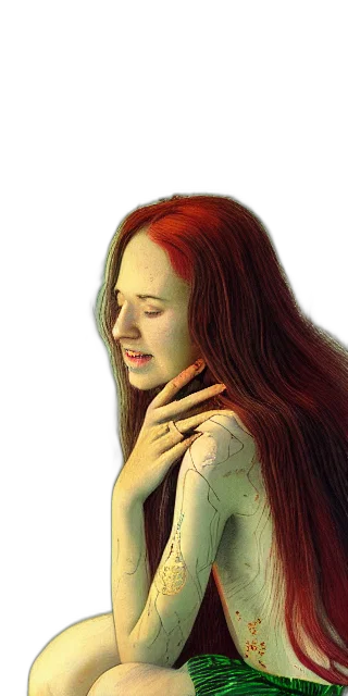 jewelry, hair, face, mask transparent PNG cut-out