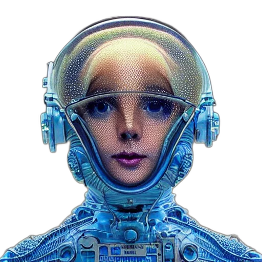 robot, face, mask, concept art transparent PNG cut-out
