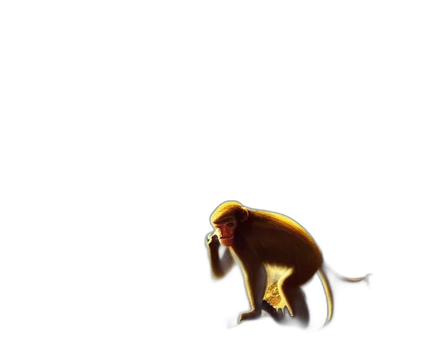 animal, creature, hat, staff transparent PNG cut-out