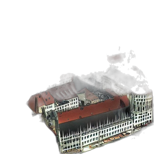 building, 3d render, photorealistic, concept art transparent PNG cut-out