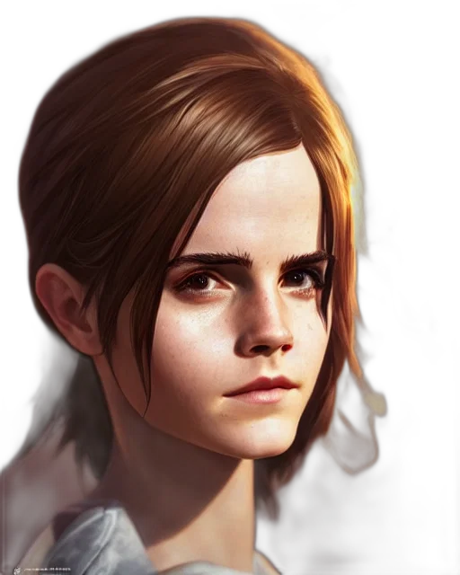 face, hair, photorealistic, concept art transparent PNG cut-out