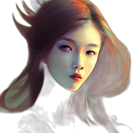 face, hair, creature, mask transparent PNG cut-out