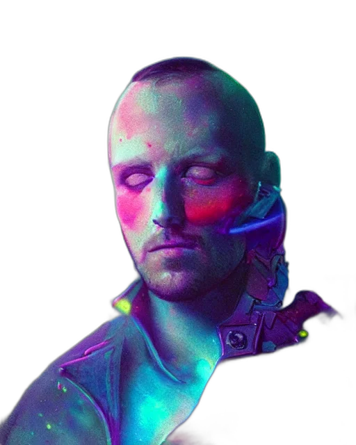 face, jacket, robot, staff transparent PNG cut-out