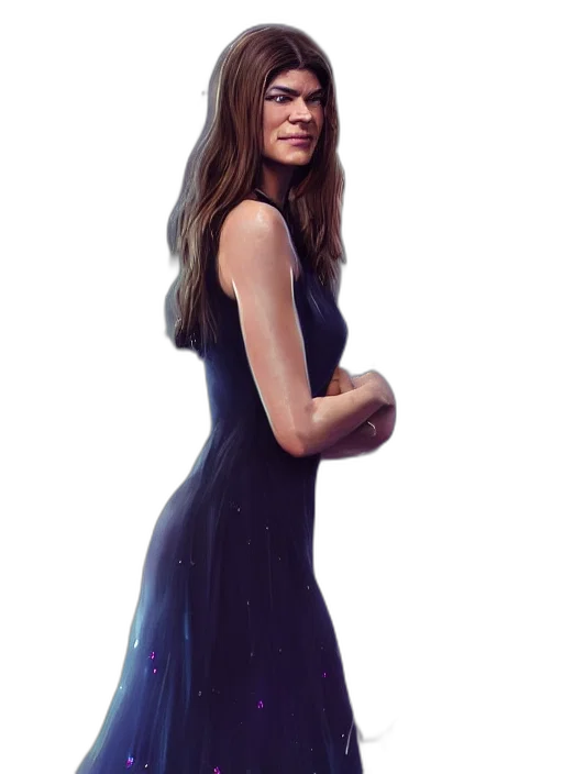dress, face, photorealistic, concept art transparent PNG cut-out