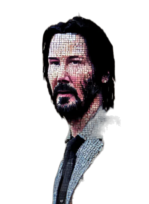 robot, face, jacket, hair transparent PNG cut-out
