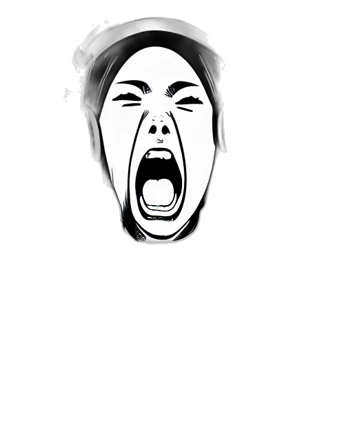 face, mask, cartoon, photorealistic transparent PNG cut-out