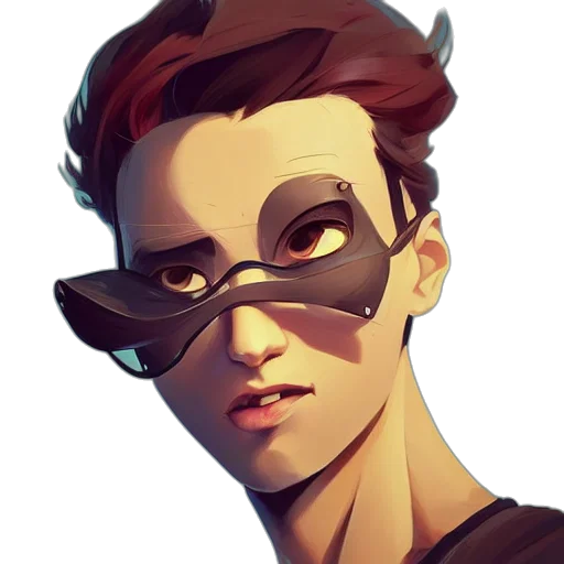 face, mask, concept art, comic book art transparent PNG cut-out
