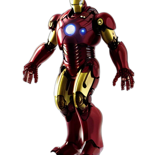 robot, 3d render, concept art, comic book art transparent PNG cut-out