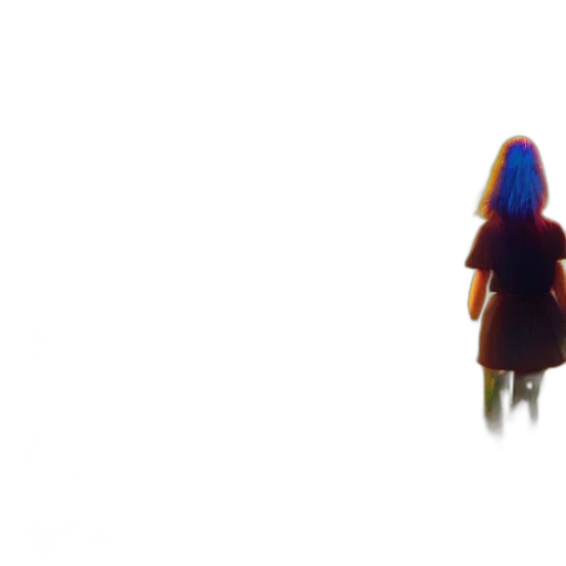 dress, hair, jacket, robot transparent PNG cut-out