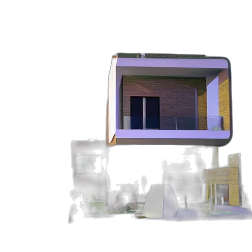 building, furniture, robot, 3d render transparent PNG cut-out