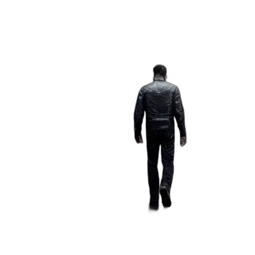 jacket, robot, staff, creature transparent PNG cut-out