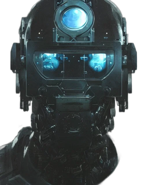 robot, face, mask, creature transparent PNG cut-out