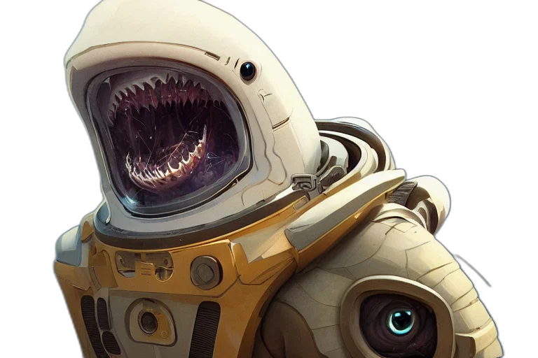 creature, robot, mask, face transparent PNG cut-out