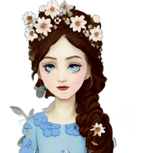 dress, crown, jewelry, face transparent PNG cut-out