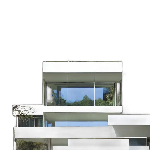 building, furniture, robot, 3d render transparent PNG cut-out