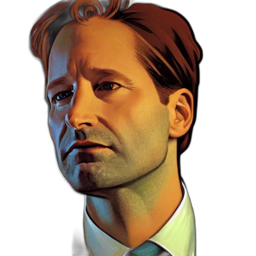 face, comic book art, concept art, photorealistic transparent PNG cut-out