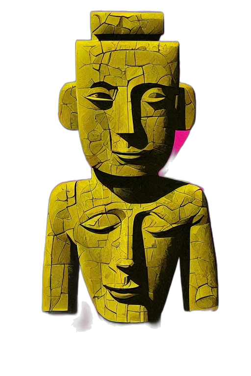 mask, face, jewelry, staff transparent PNG cut-out