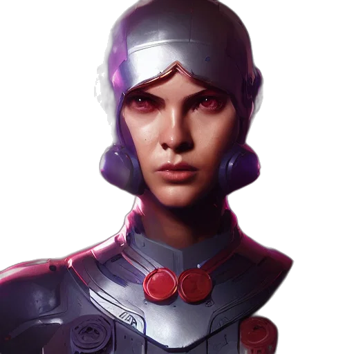 face, robot, crown, concept art transparent PNG cut-out