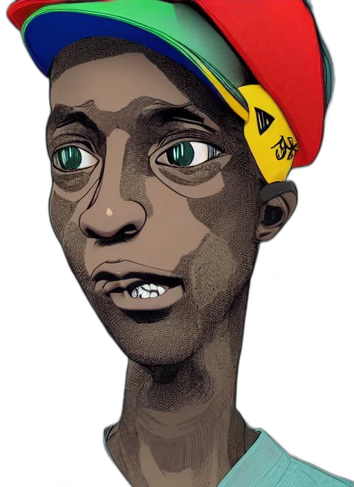 face, hat, staff, mask transparent PNG cut-out