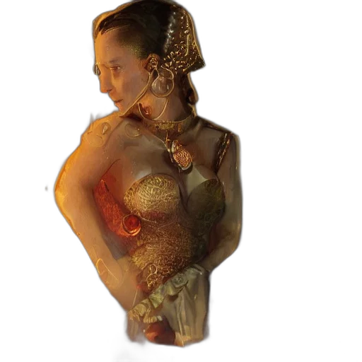 dress, jewelry, robot, face transparent PNG cut-out