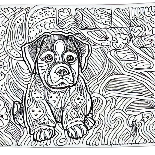 pencil sketch, cartoon, forest, coloring transparent PNG cut-out