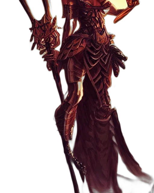 staff, creature, dragon, dress transparent PNG cut-out