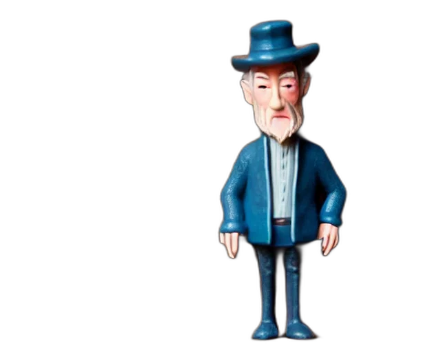 hat, staff, 3d render, concept art transparent PNG cut-out