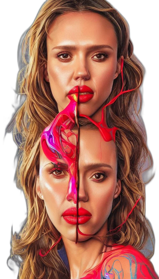 face, hair, photorealistic, comic book art transparent PNG cut-out