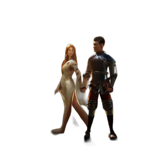 3d render, concept art, fantasy art, pixel art transparent PNG cut-out