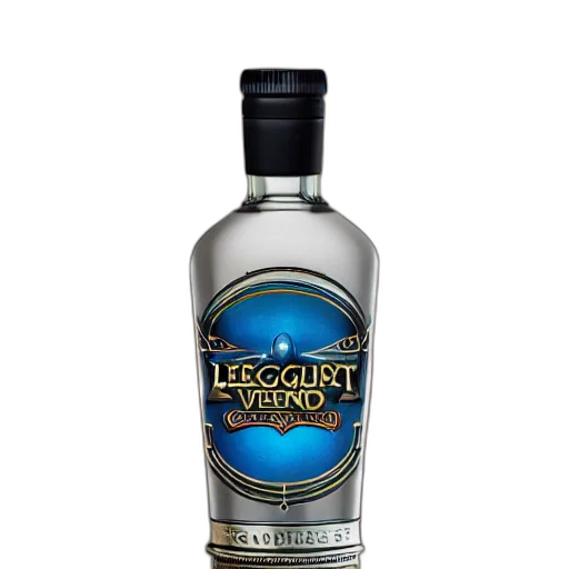 bottle, 3d render, league, legends transparent PNG cut-out