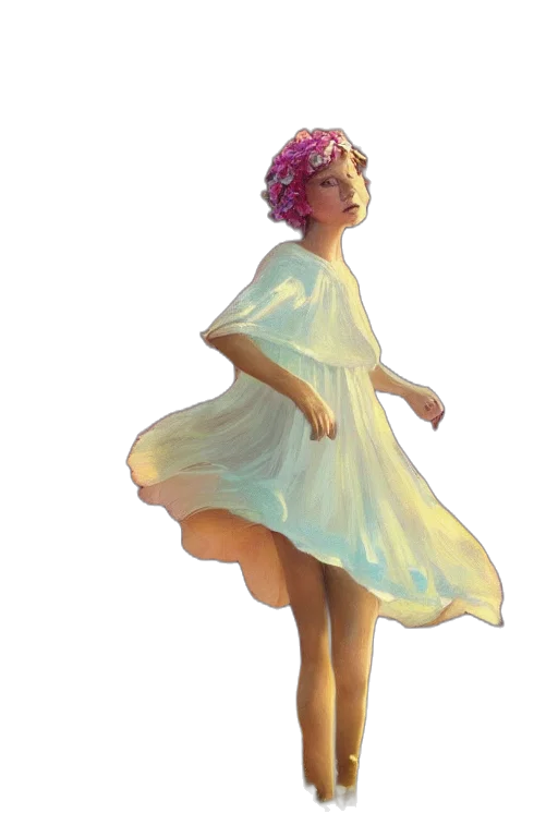 dress, crown, creature, concept art transparent PNG cut-out