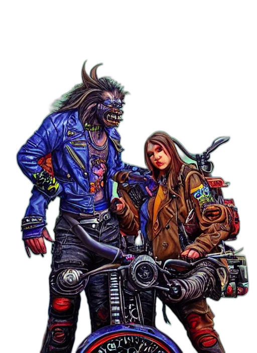 jacket, jewelry, cyberpunk, concept art transparent PNG cut-out