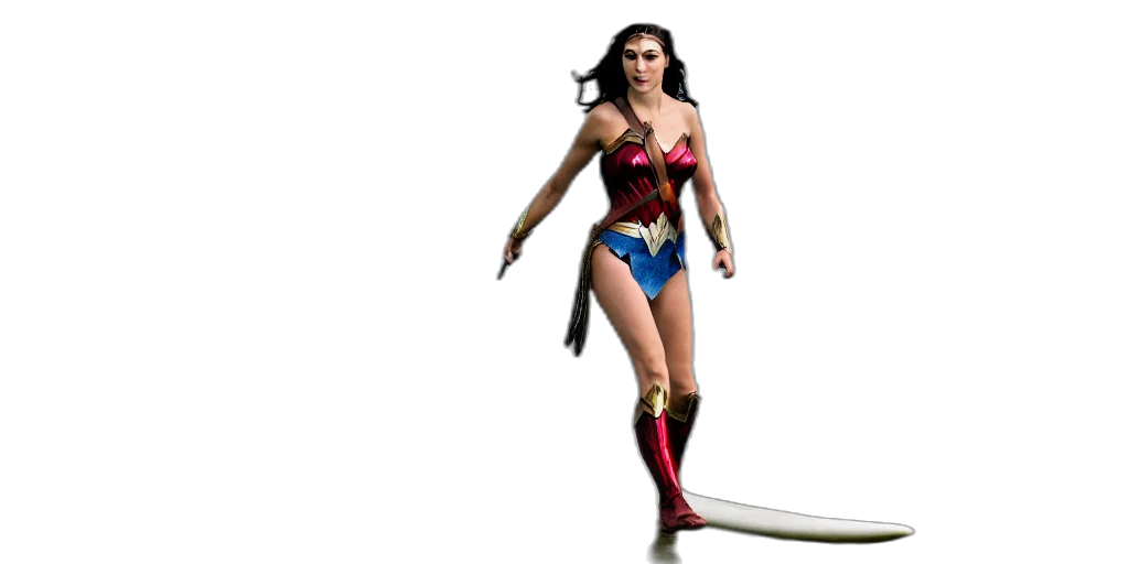 comic book art, concept art, 3d render, gal transparent PNG cut-out