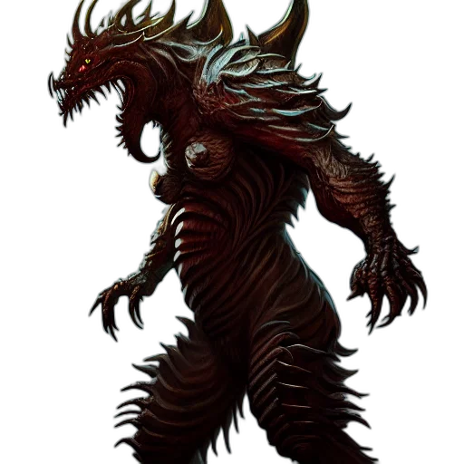 creature, dragon, animal, staff transparent PNG cut-out