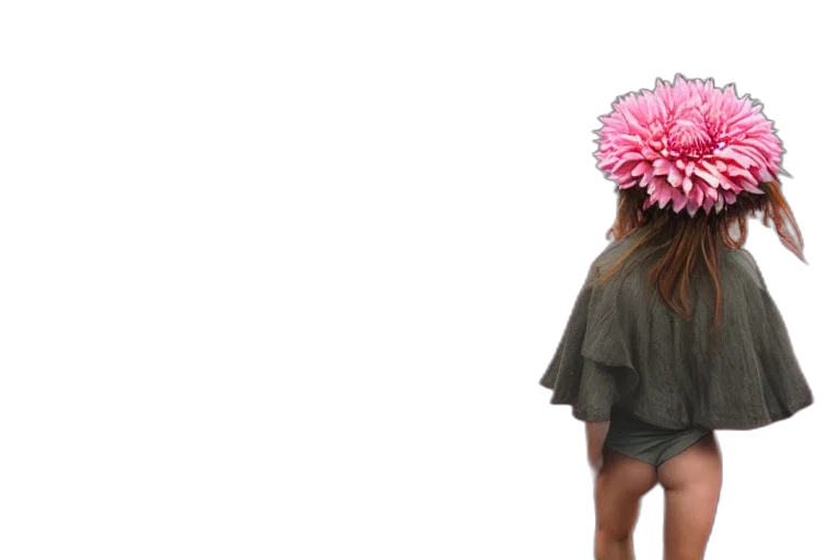 hat, flower, dress, umbrella transparent PNG cut-out