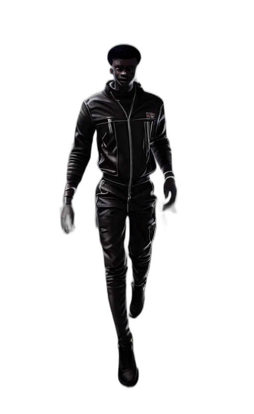 jacket, robot, mask, creature transparent PNG cut-out