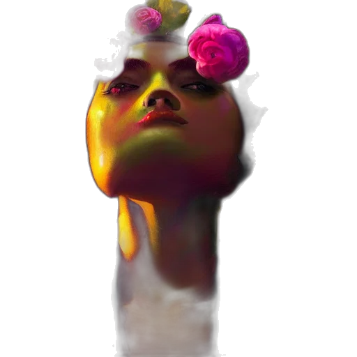 crown, face, mask, staff transparent PNG cut-out
